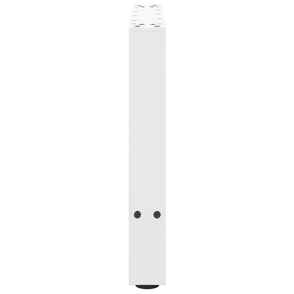 Coffee Table Legs White 2 pcs 60x(42-43) cm Steel