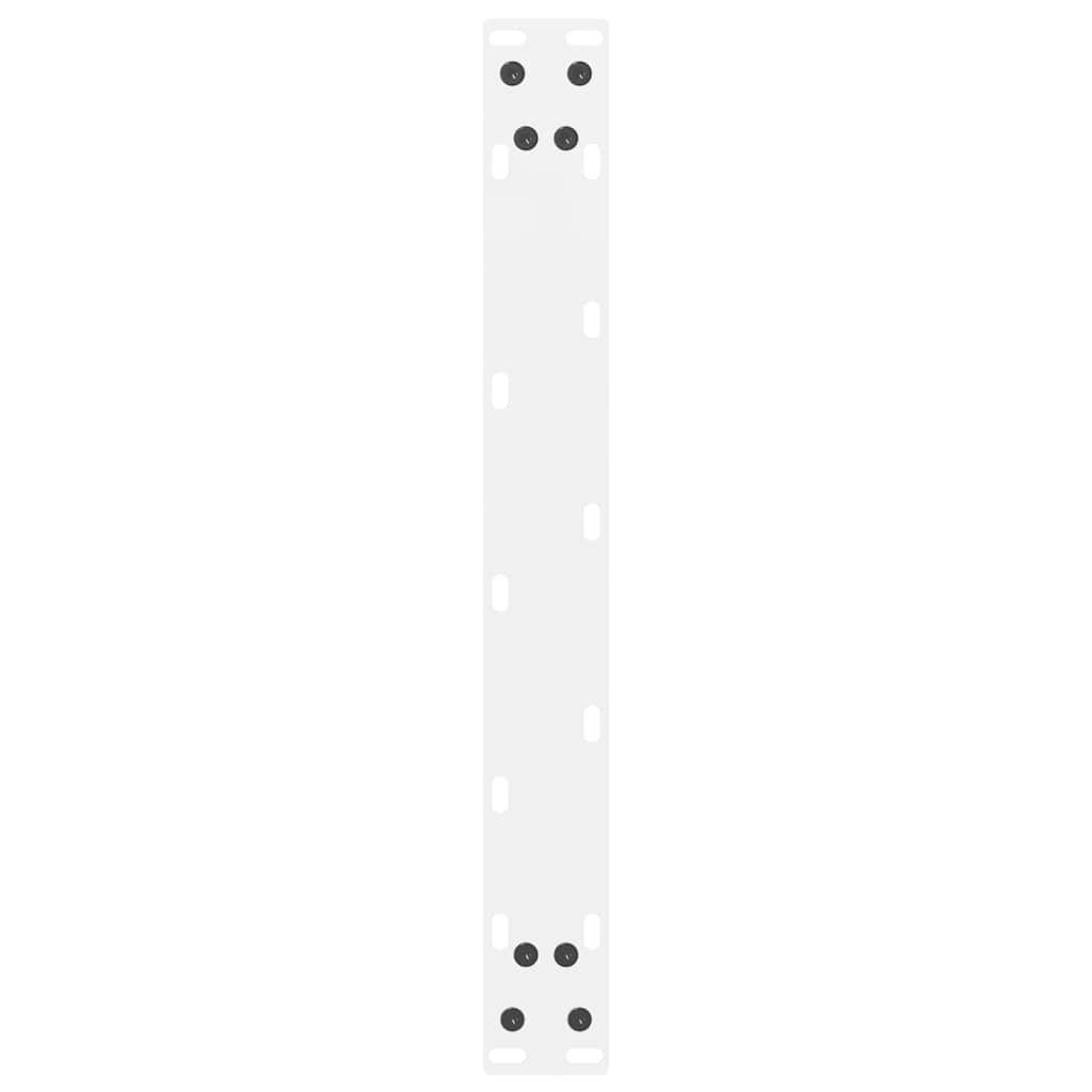Coffee Table Legs White 2 pcs 60x(42-43) cm Steel