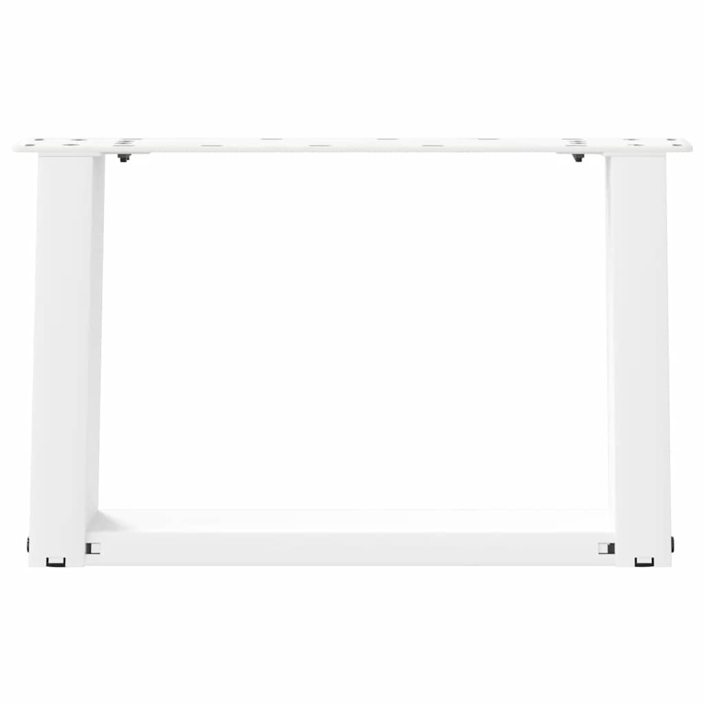 Coffee Table Legs U-Shaped 2 pcs White 40x(30-31) cm Steel