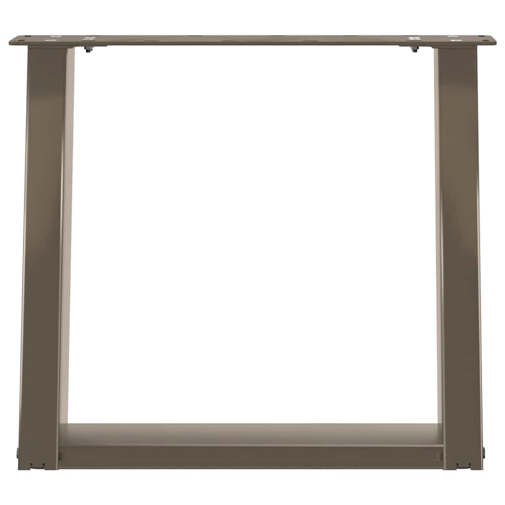 Coffee Table Legs U-Shaped 2 pcs Natural Steel 50x(42-43) cm Steel