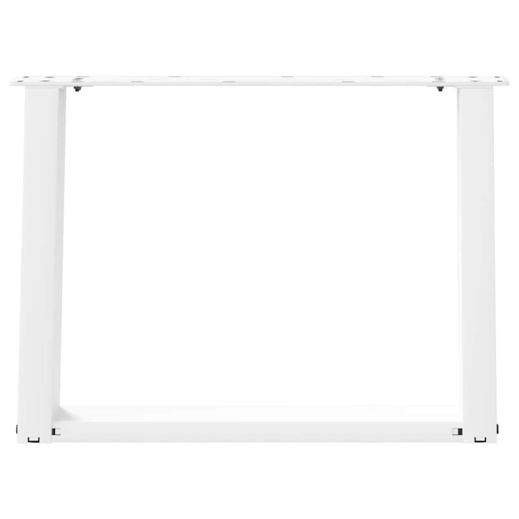 Coffee Table Legs U-Shaped 2 pcs White 60x(42-43) cm Steel