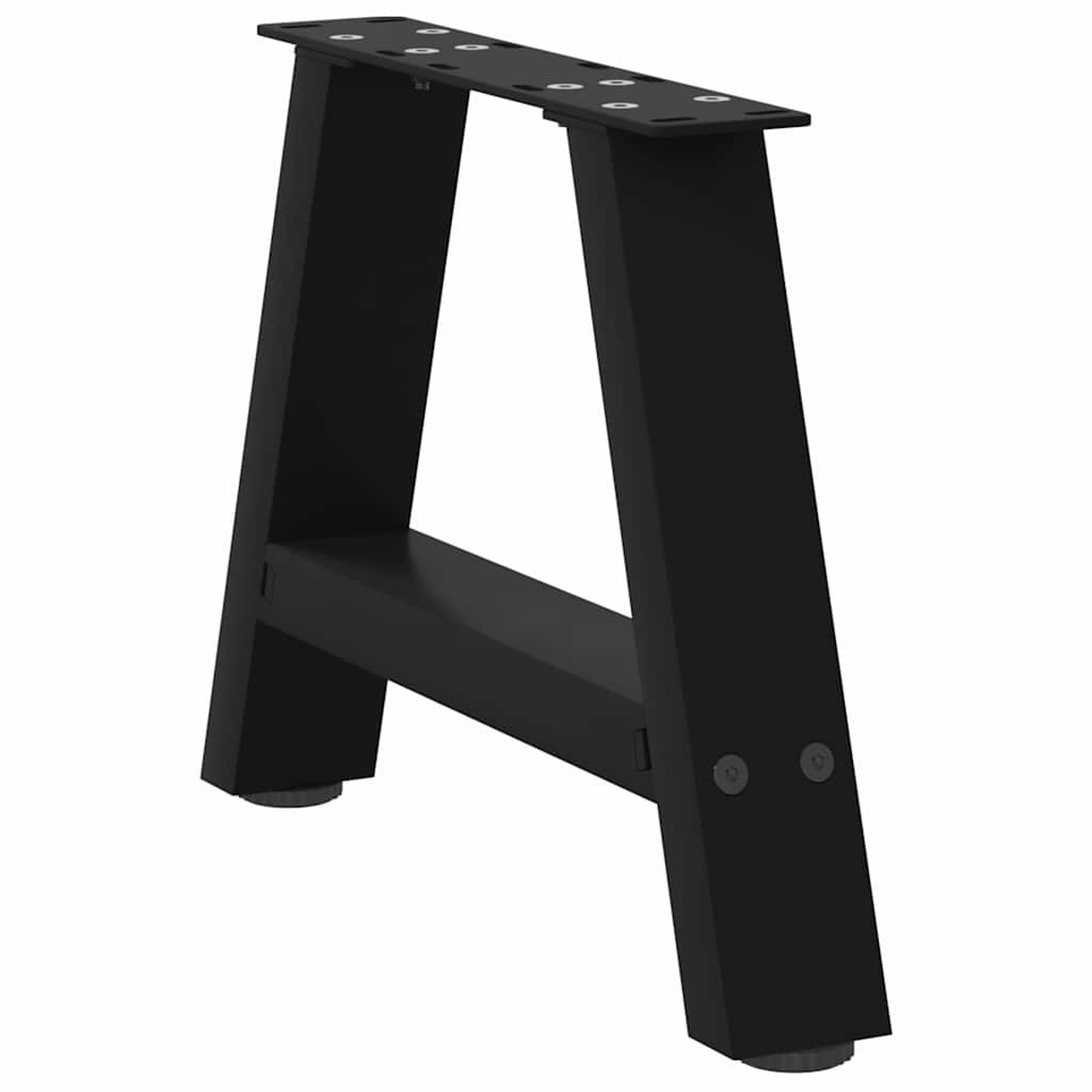Coffee Table Legs A-Shaped 2 pcs Black 40x(30-31) cm Steel
