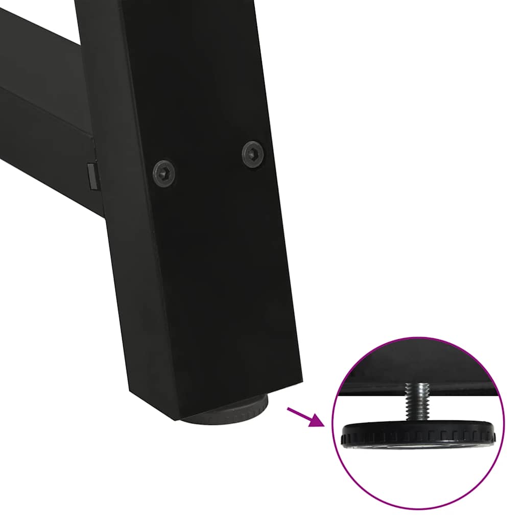 Coffee Table Legs A-Shaped 2 pcs Black 40x(30-31) cm Steel