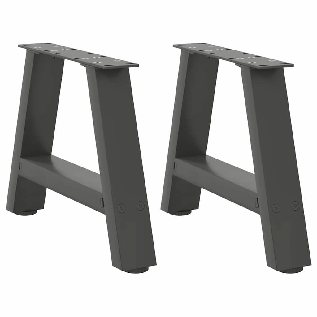 Coffee Table Legs A-Shaped 2 pcs Anthracite 40x(30-31) cm Steel