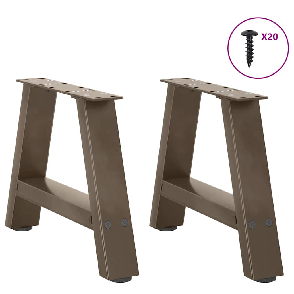 Coffee Table Legs A-Shaped 2 pcs 40x(30-31) cm Steel