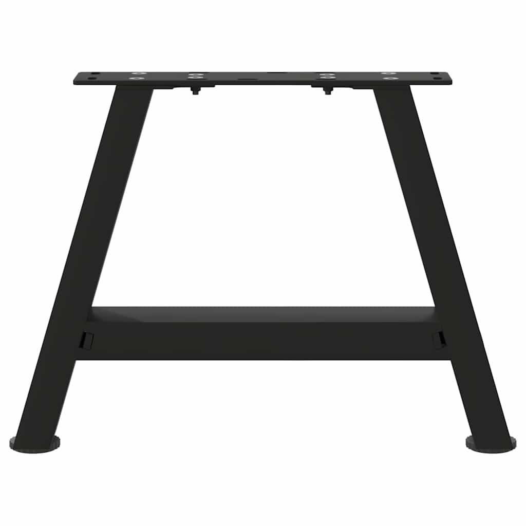 Coffee Table Legs A-Shaped 2 pcs Black 50x(30-31) cm Steel