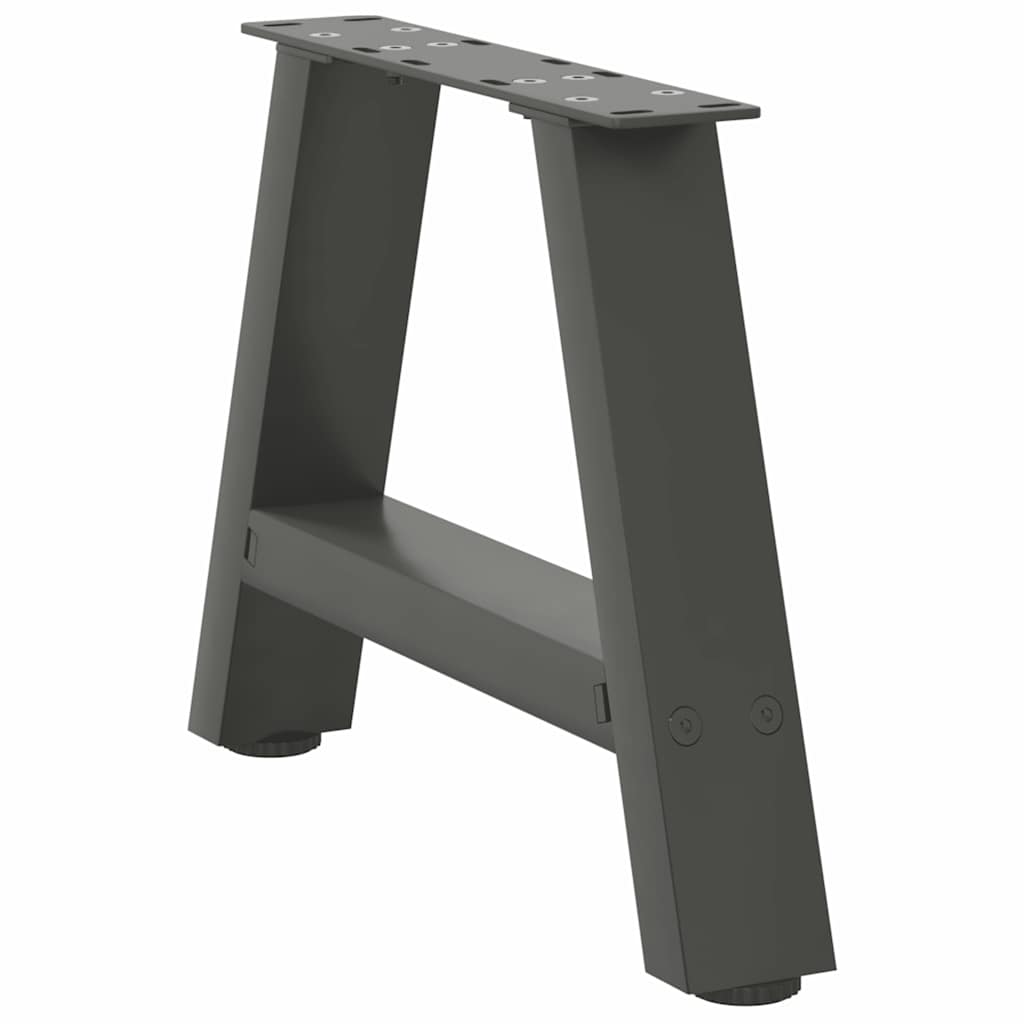Coffee Table Legs A-Shaped 2 pcs Anthracite 50x(30-31) cm Steel