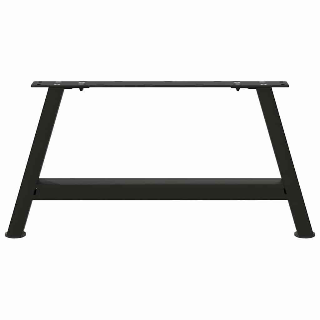 Coffee Table Legs A-Shaped 2 pcs Black 60x(30-31) cm Steel