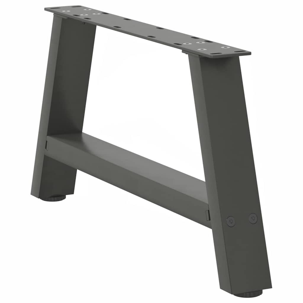 Coffee Table Legs A-Shaped 2 pcs Anthracite 60x(30-31) cm Steel