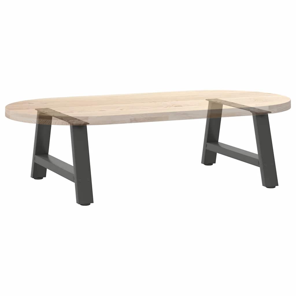 Coffee Table Legs A-Shaped 2 pcs Anthracite 60x(30-31) cm Steel