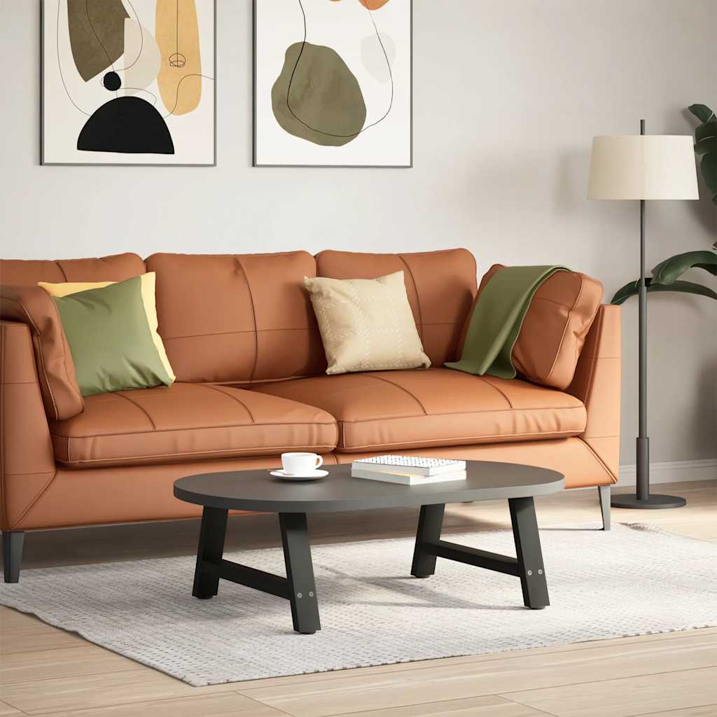 Coffee Table Legs A-Shaped 2 pcs Black 70x(30-31) cm Steel