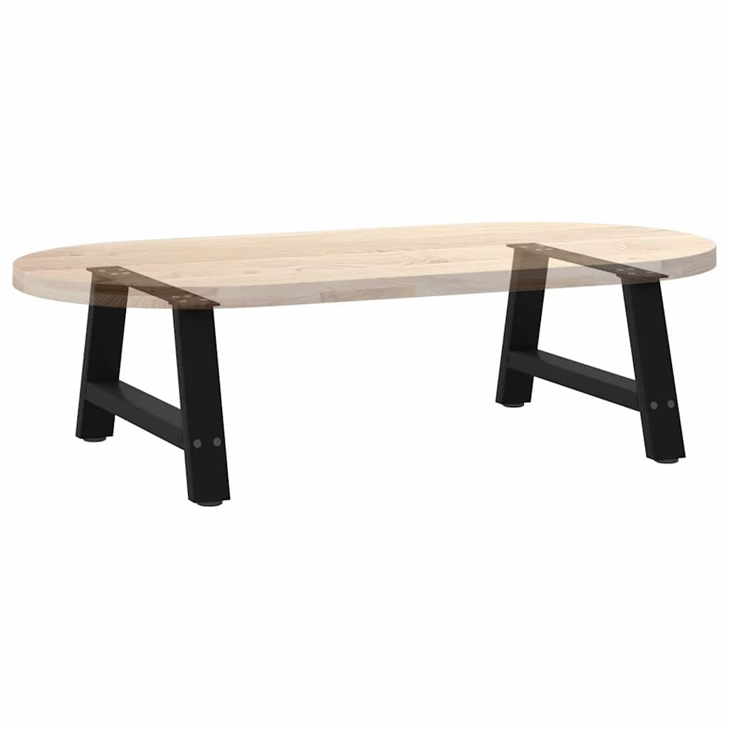 Coffee Table Legs A-Shaped 2 pcs Black 70x(30-31) cm Steel