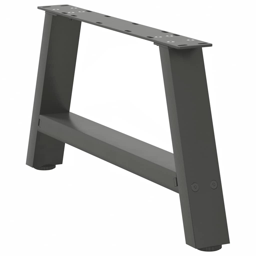 Coffee Table Legs A-Shaped 2 pcs Anthracite 70x(30-31) cm Steel