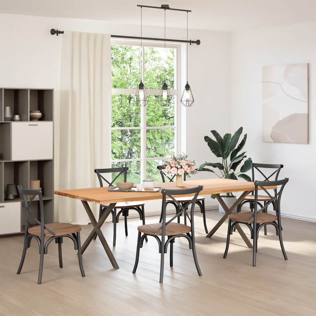 Coffee Table Legs A-Shaped 2 pcs 70x(30-31) cm Steel