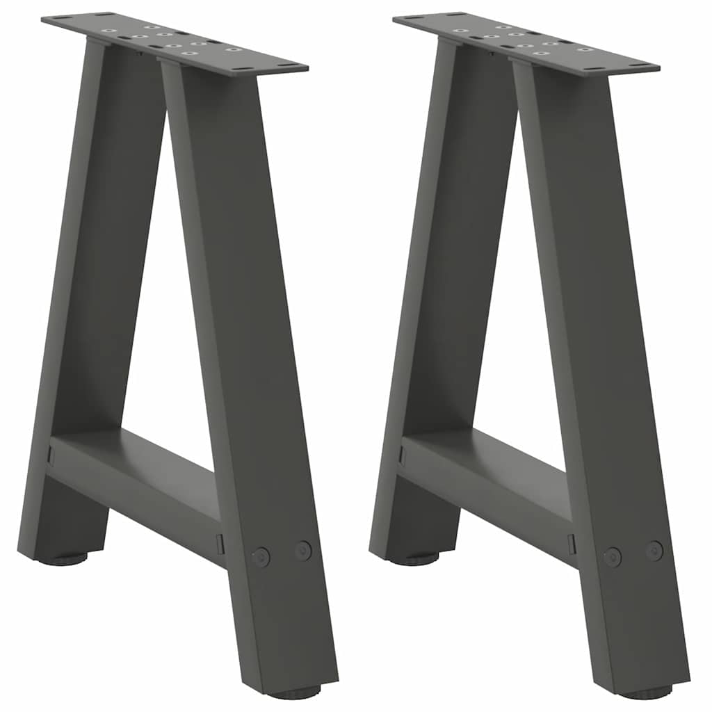 Coffee Table Legs A-Shaped 2 pcs Anthracite 38x(42-43) cm Steel