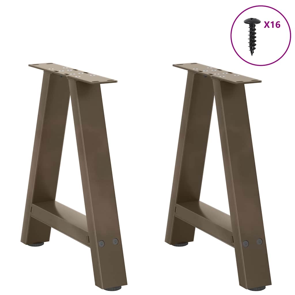 Coffee Table Legs A-Shaped 2 pcs 38x(42-43) cm Steel