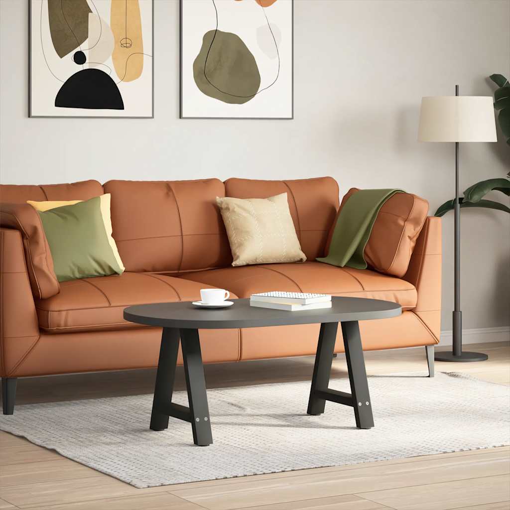 Coffee Table Legs A-Shaped 2 pcs Black 50x(42-43) cm Steel