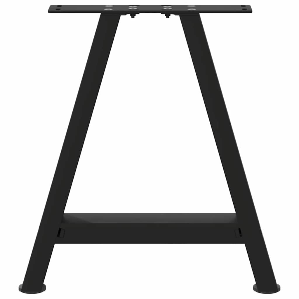 Coffee Table Legs A-Shaped 2 pcs Black 50x(42-43) cm Steel