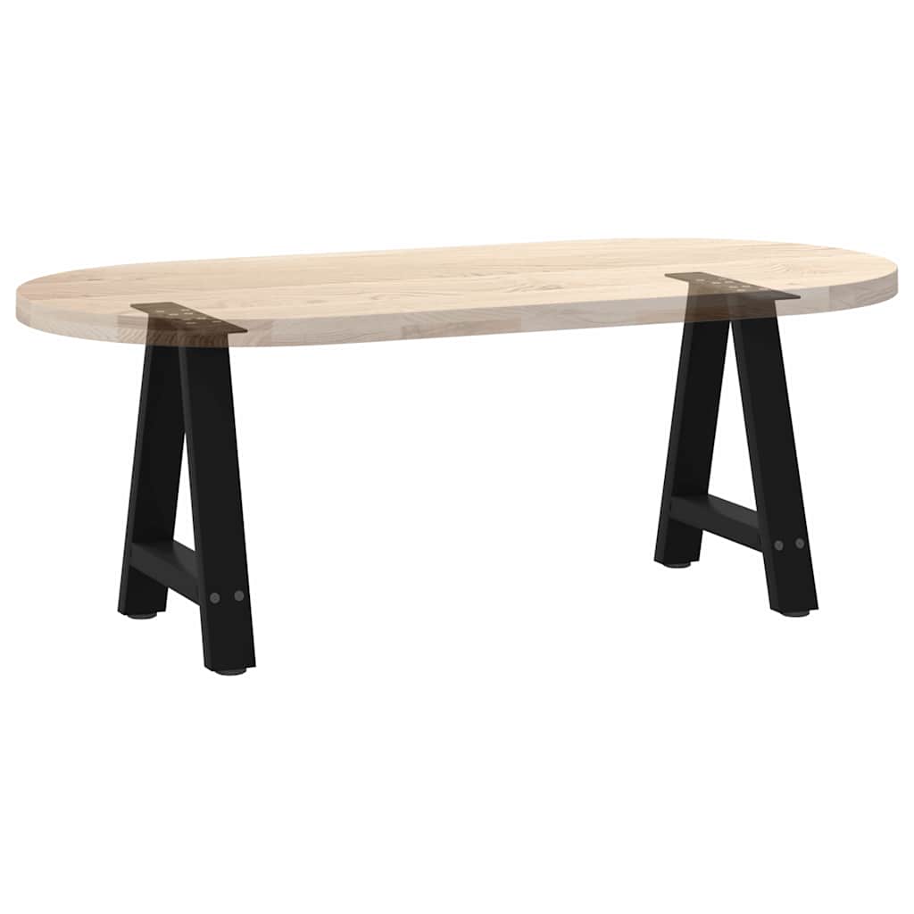 Coffee Table Legs A-Shaped 2 pcs Black 50x(42-43) cm Steel