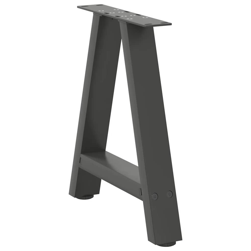 Coffee Table Legs A-Shaped 2 pcs Anthracite 50x(42-43) cm Steel