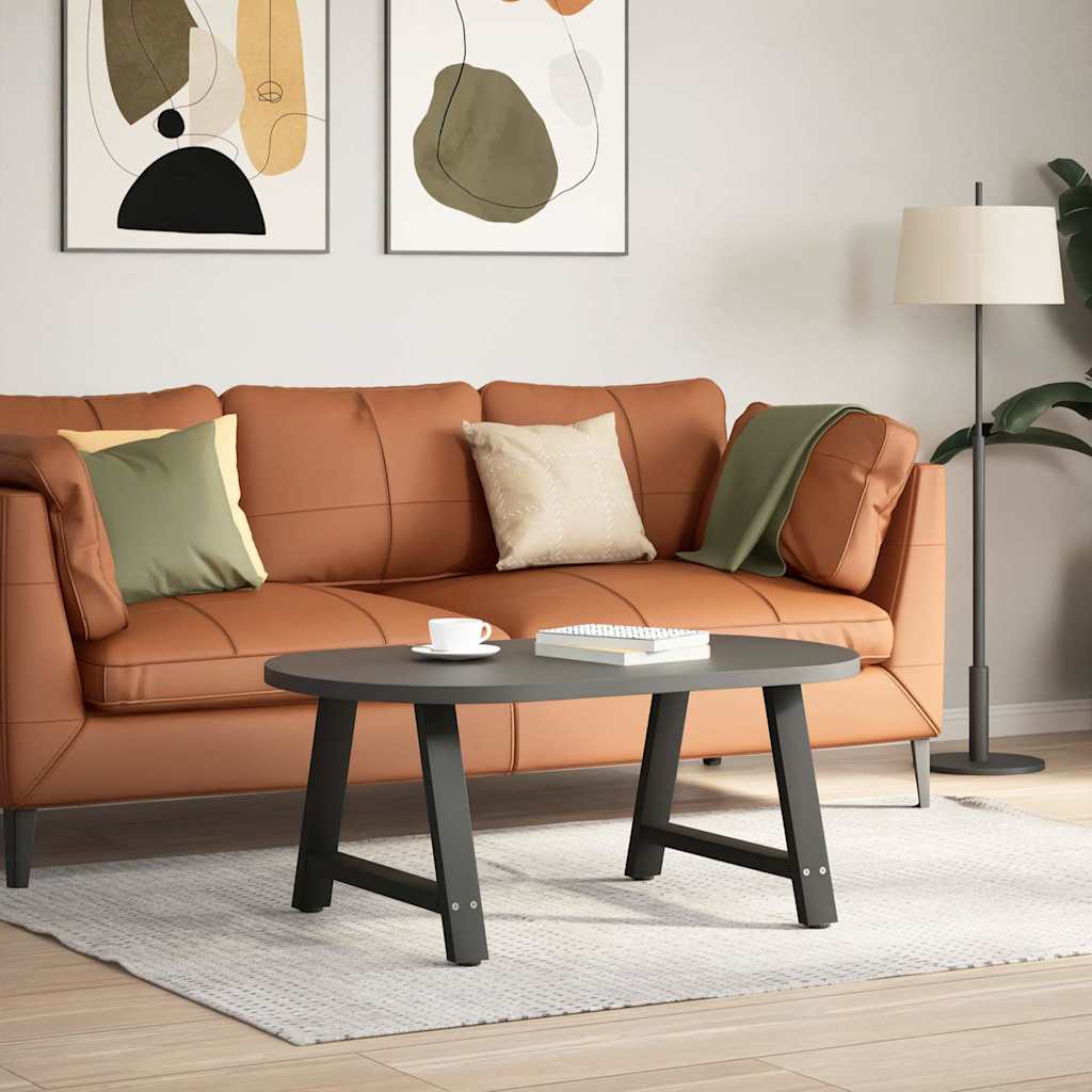 Coffee Table Legs A-Shaped 2 pcs Black 60x(42-43) cm Steel
