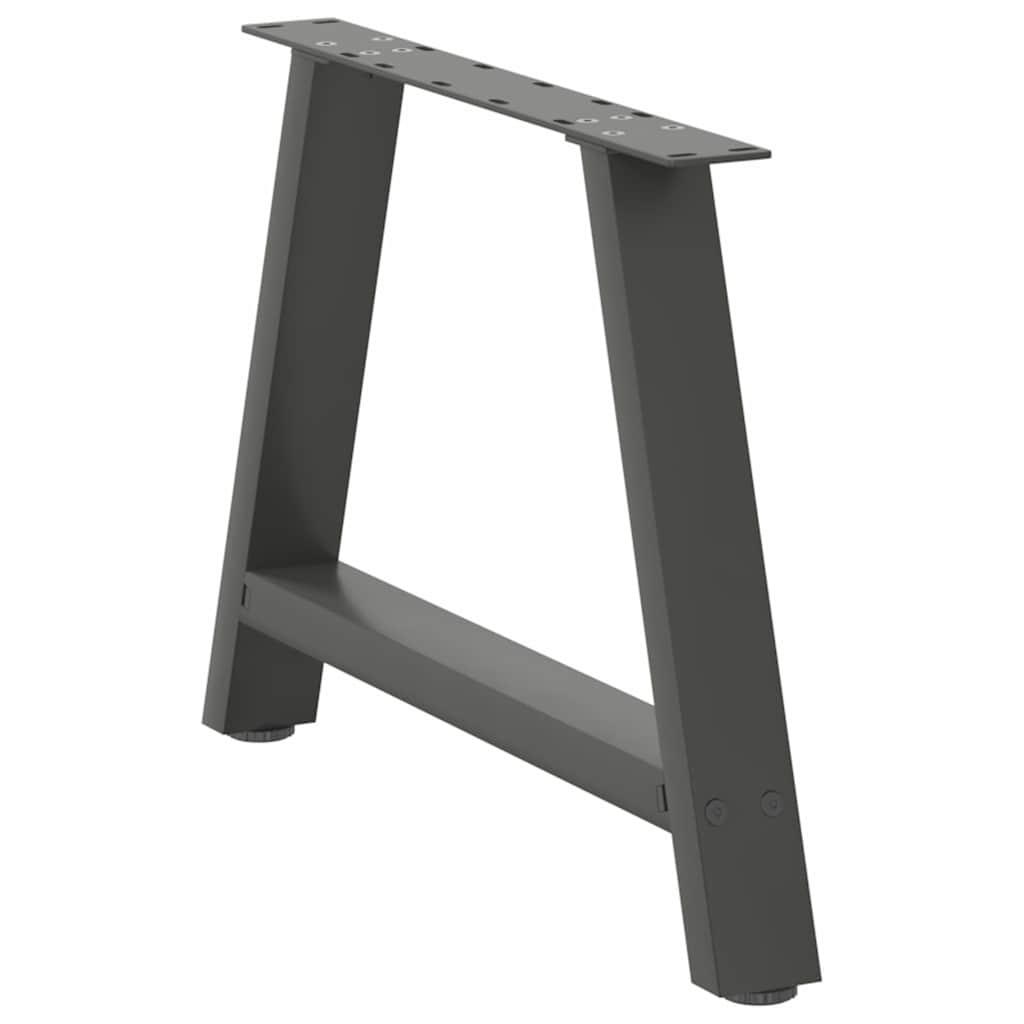 Coffee Table Legs A-Shaped 2 pcs Anthracite 60x(42-43) cm Steel