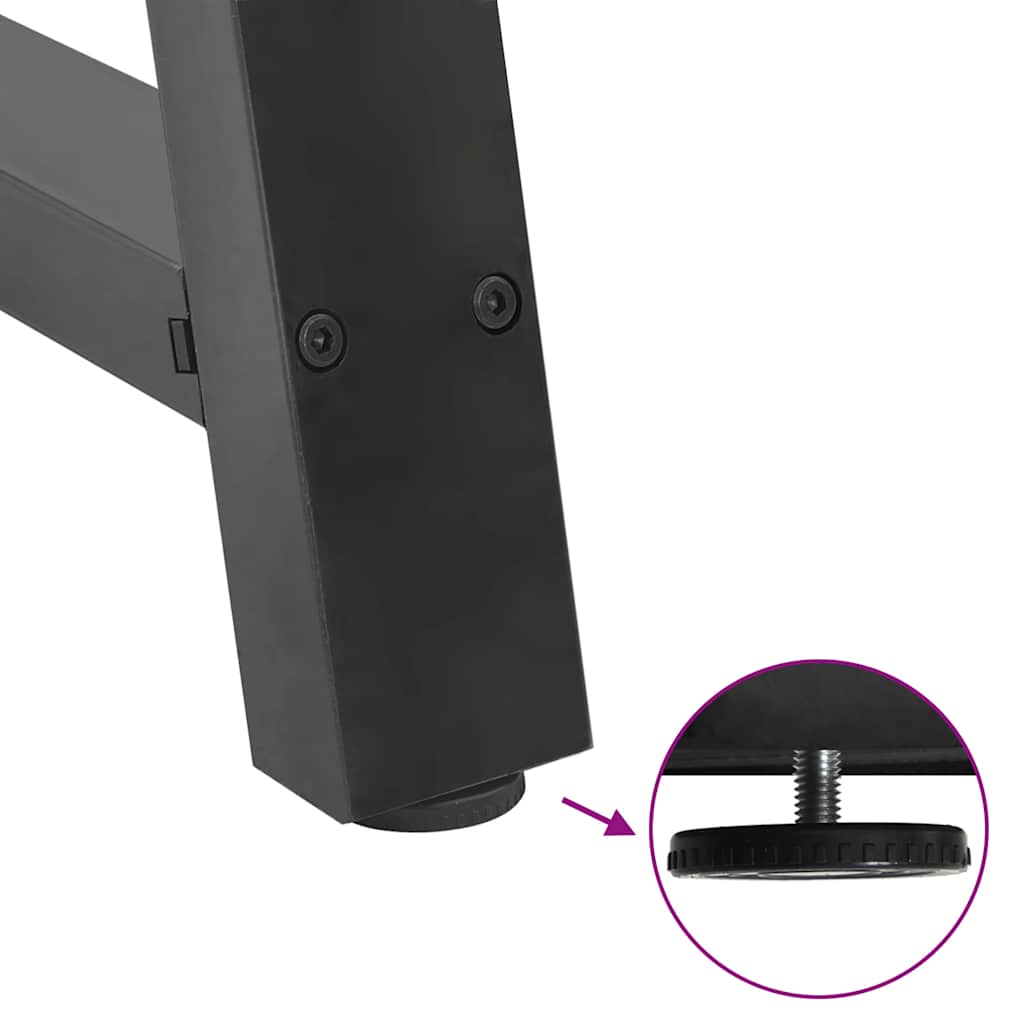 Coffee Table Legs A-Shaped 2 pcs Anthracite 60x(42-43) cm Steel
