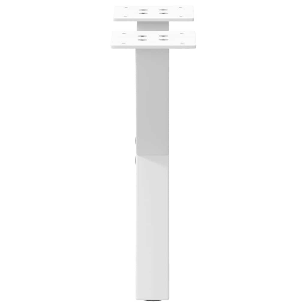 Coffee Table Legs X-Shaped 2 pcs White 30x(30-31) cm Steel