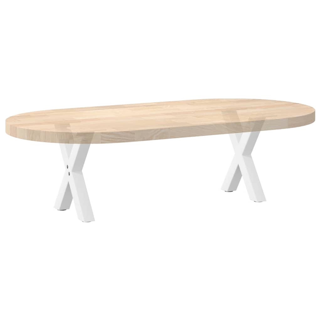 Coffee Table Legs X-Shaped 2 pcs White 30x(30-31) cm Steel