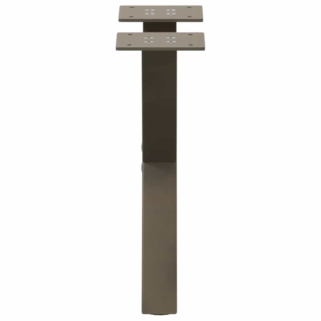 Coffee Table Legs X-Shaped 2 pcs Natural Steel 30x(30-31) cm Steel