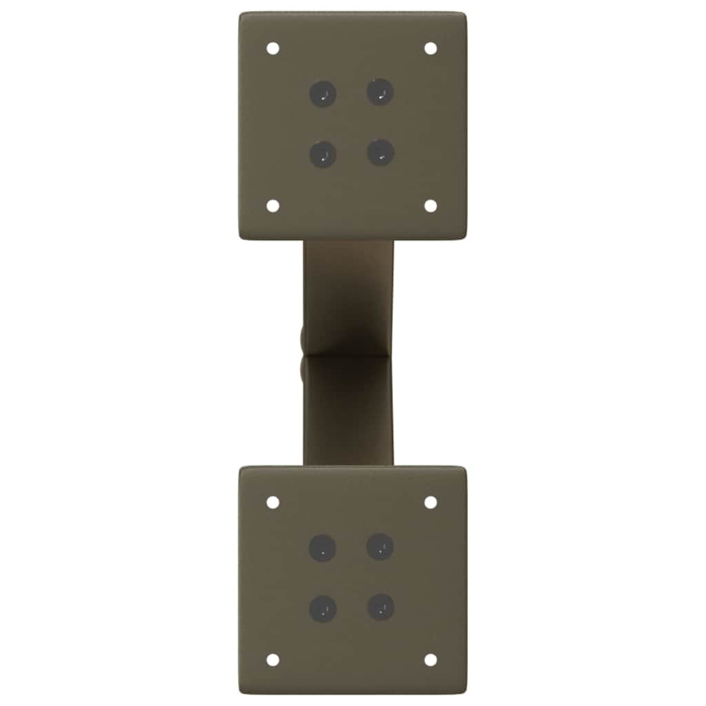 Coffee Table Legs X-Shaped 2 pcs Natural Steel 30x(30-31) cm Steel