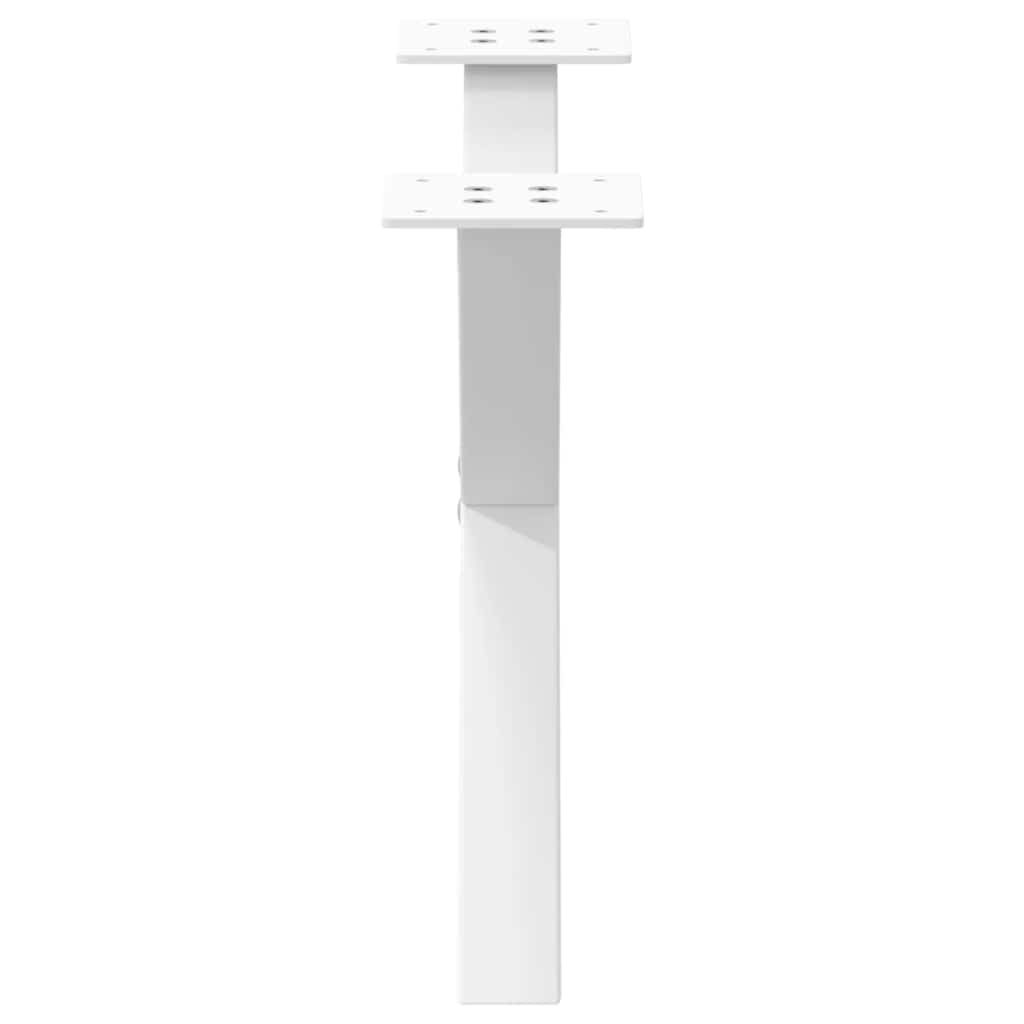 Coffee Table Legs X-Shaped 2 pcs White 50x(30-31) cm Steel