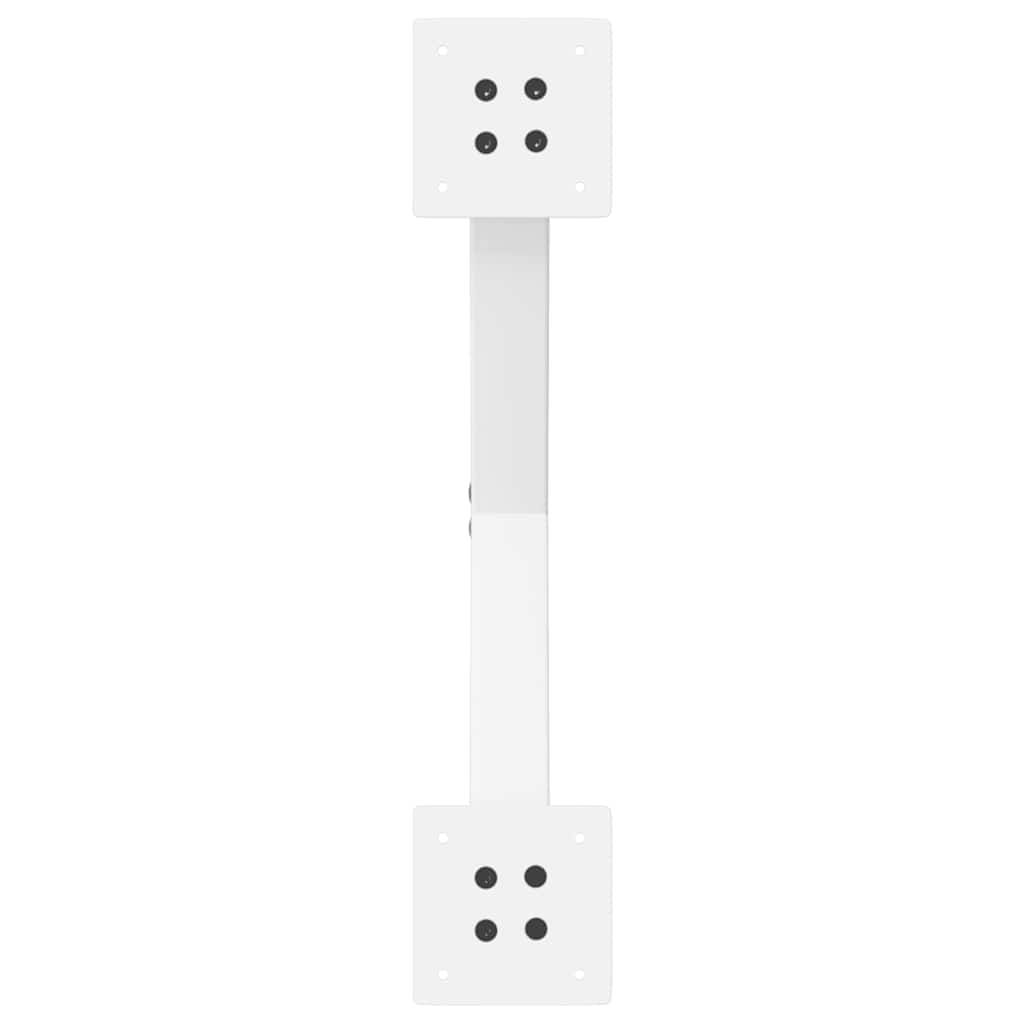 Coffee Table Legs X-Shaped 2 pcs White 50x(30-31) cm Steel