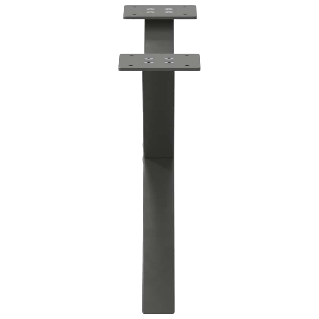 Coffee Table Legs X-Shaped 2 pcs Anthracite 60x(30-31) cm Steel