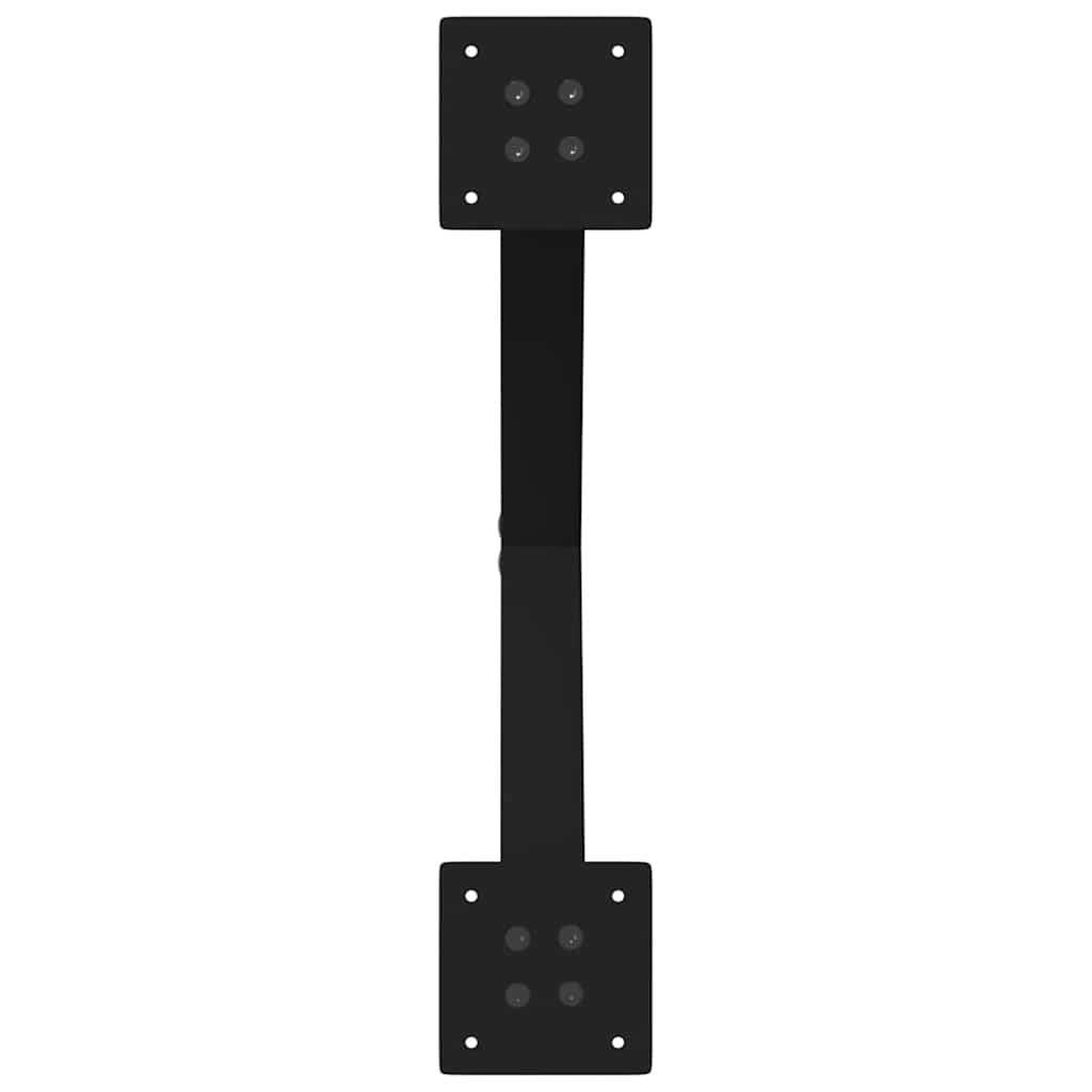 Coffee Table Legs X-Shaped 2 pcs Black 60x(42-43) cm Steel