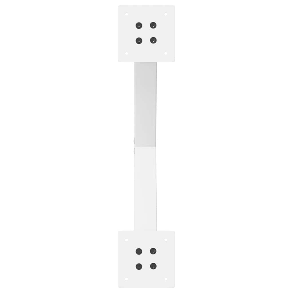 Coffee Table Legs X-Shaped 2 pcs White 60x(42-43) cm Steel