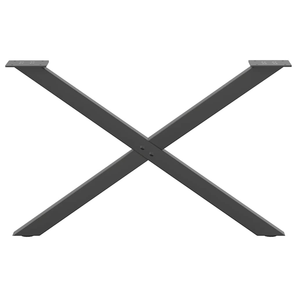 Coffee Table Legs X-Shaped 2 pcs Anthracite 70x(42-43) cm Steel
