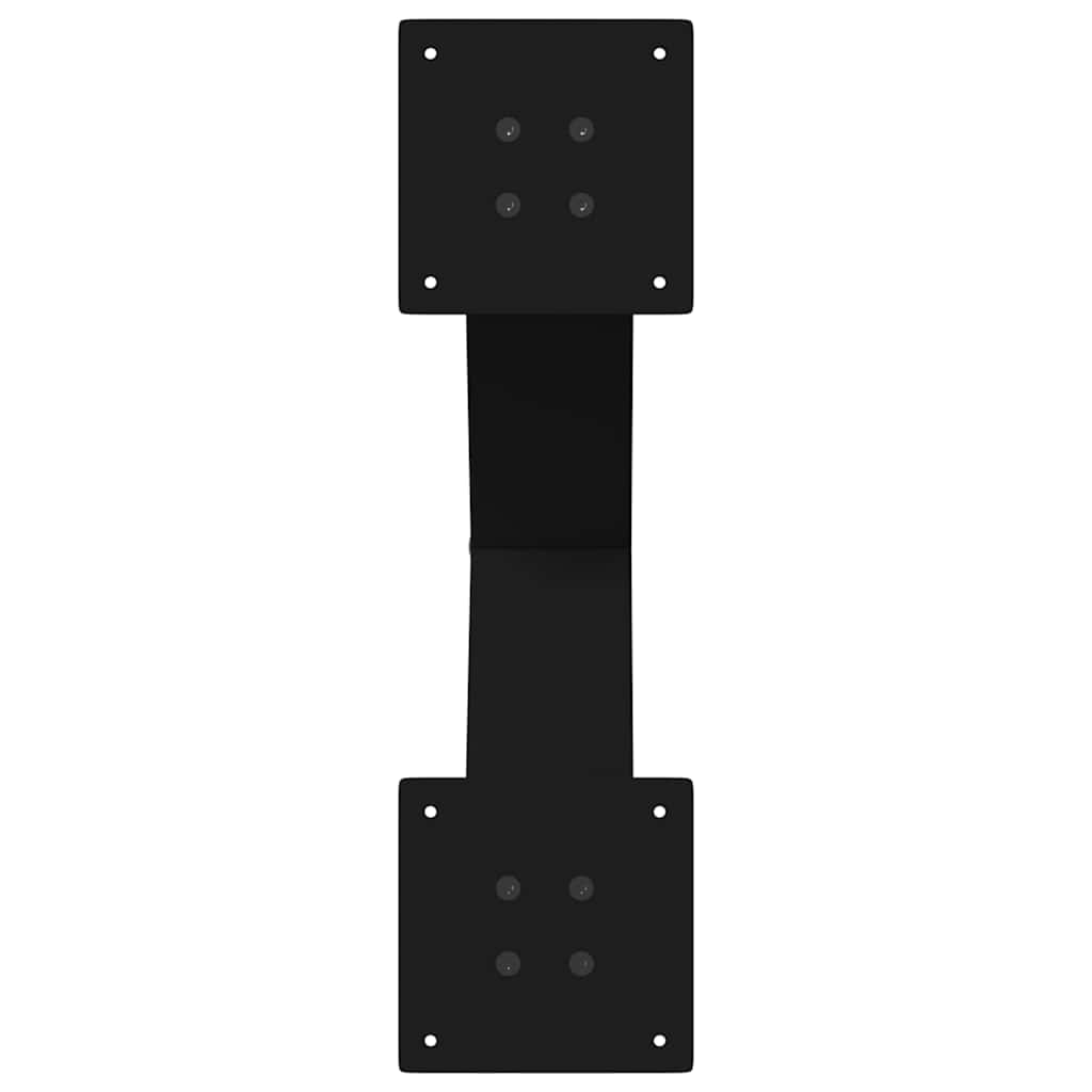 Coffee Table Legs X-Shaped 2 pcs Black 50x(42-43) cm Steel