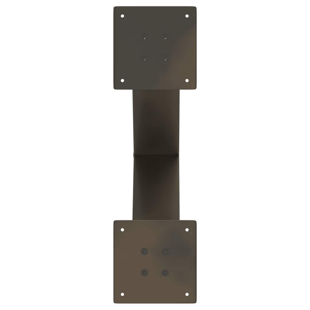 Coffee Table Legs X-Shaped 2 pcs Natural Steel 50x(42-43) cm Steel