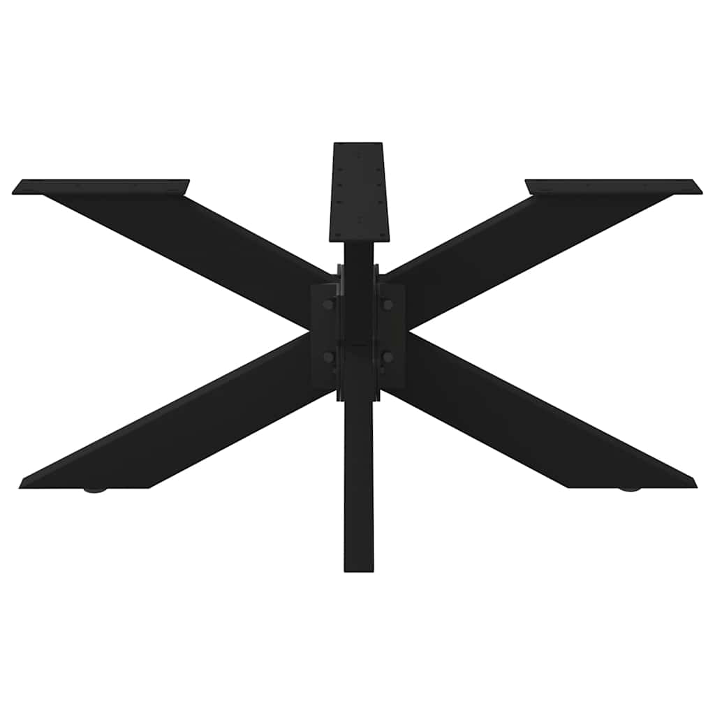 Coffee Table Leg Spider Shape Black 98x58x(42-43) cm Steel
