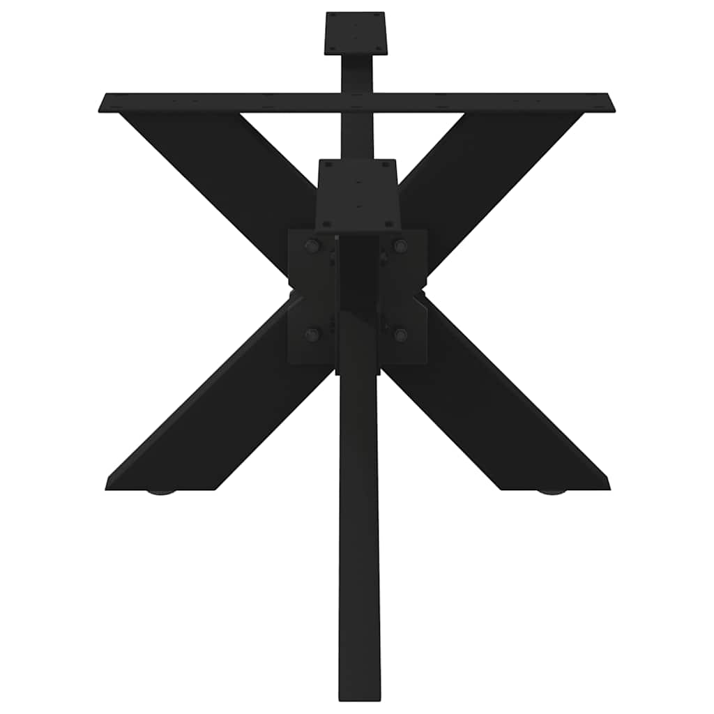 Coffee Table Leg Spider Shape Black 98x58x(42-43) cm Steel
