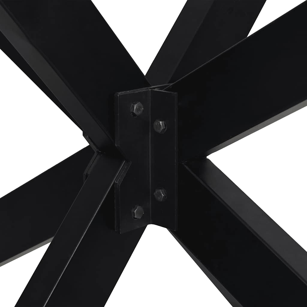 Coffee Table Leg Spider Shape Black 98x58x(42-43) cm Steel