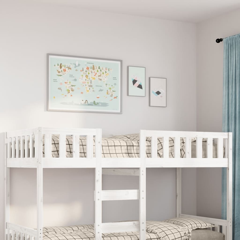 Children's Bed without Mattress White 90x200 cm Solid Wood Pine
