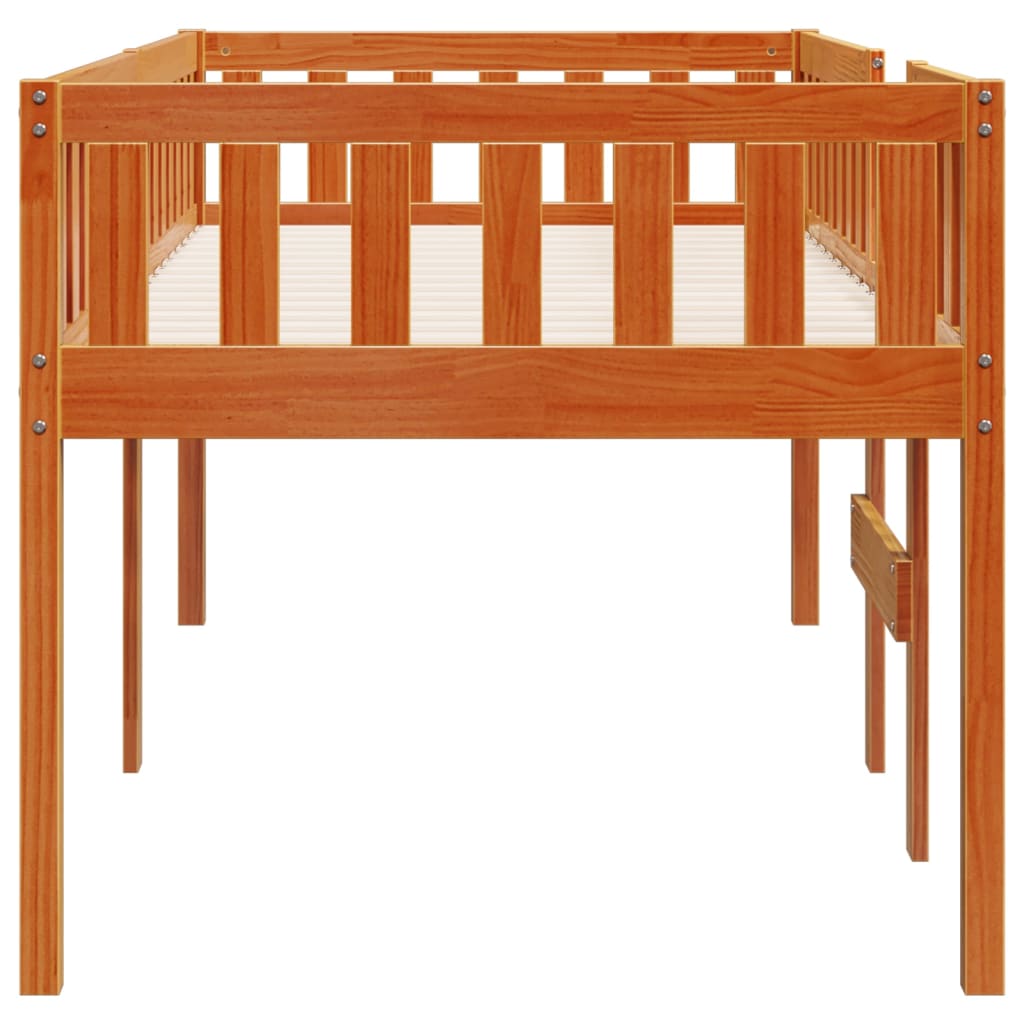 Children's Bed without Mattress Wax Brown 90x200 cm Solid Wood Pine
