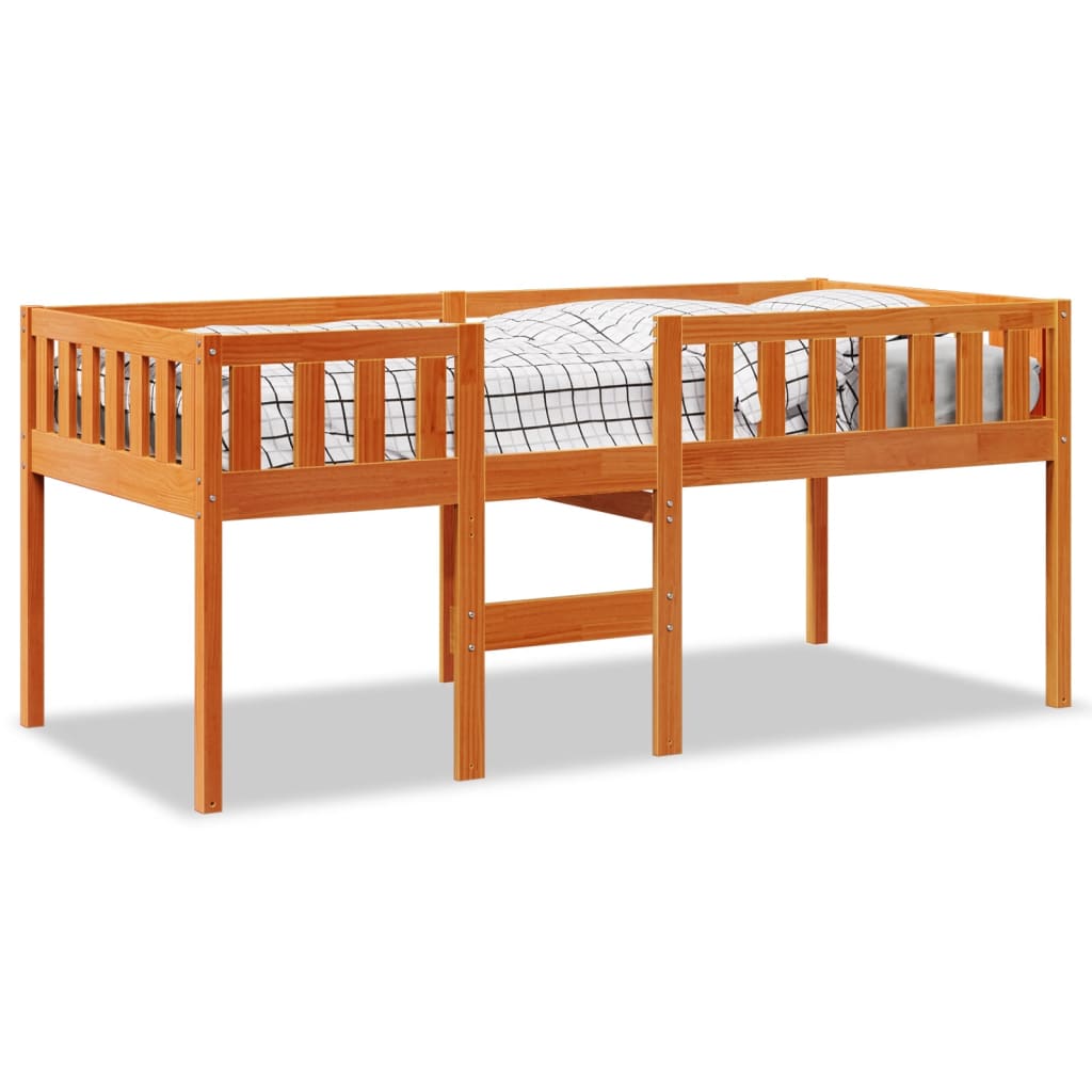 Children's Bed without Mattress Wax Brown 90x190 cm Solid Wood Pine