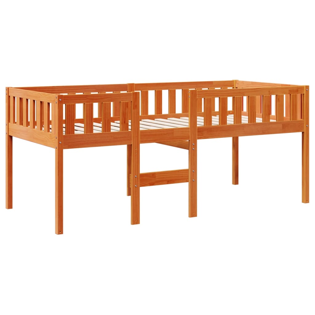 Children's Bed without Mattress Wax Brown 90x190 cm Solid Wood Pine