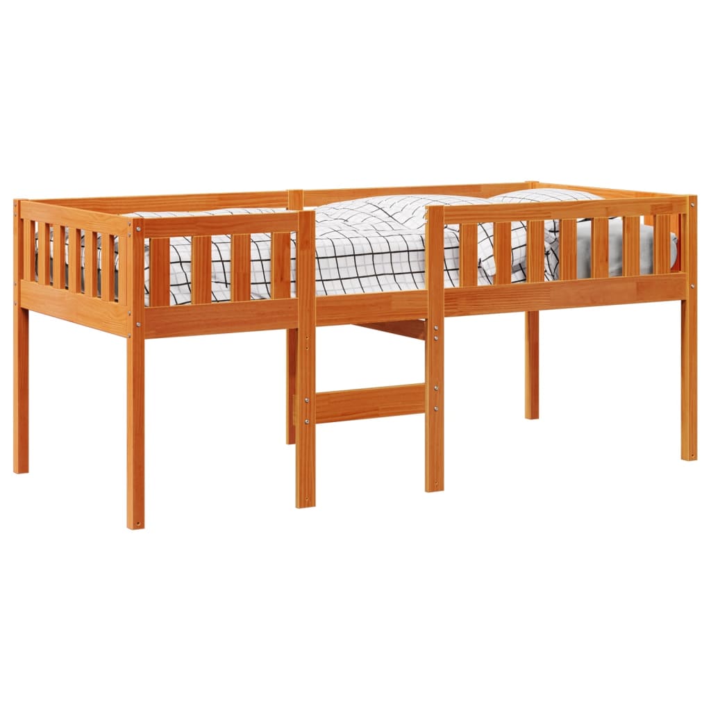 Children's Bed without Mattress Wax Brown 90x190 cm Solid Wood Pine