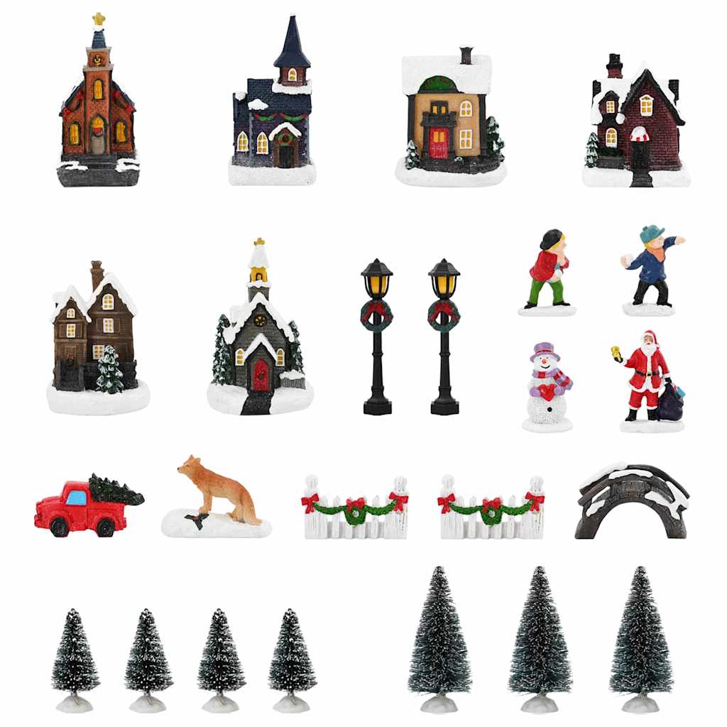 Christmas Tabletop Decor Multicolour 6.5 x 9.1 cm Resin