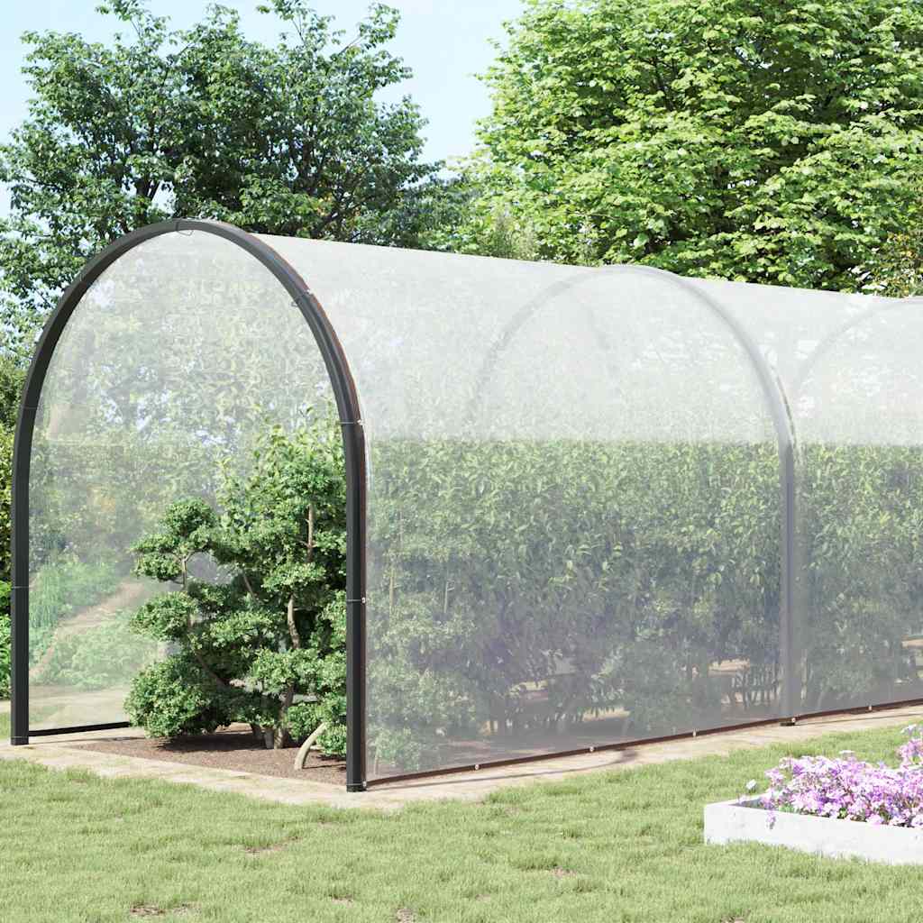 Clear Tarpaulin with Eyelets 10x10 m Polyethylene