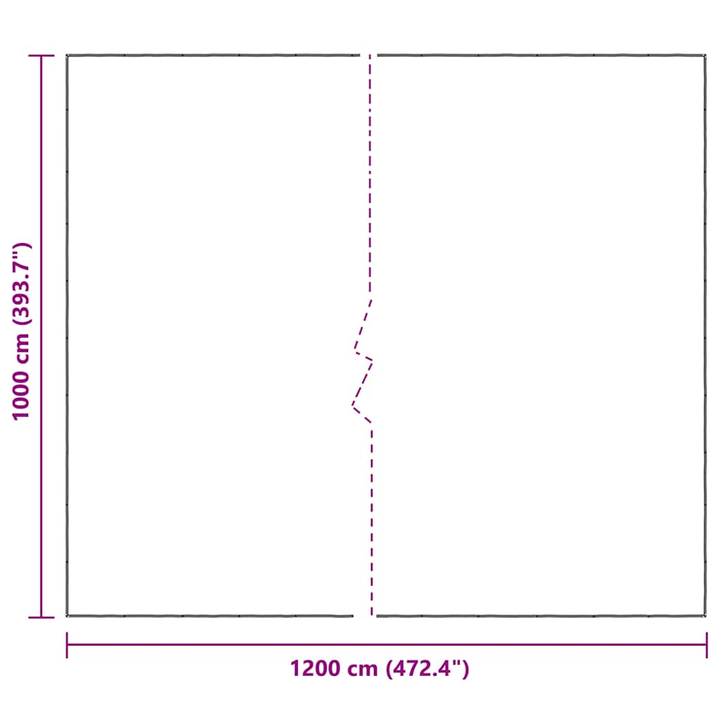 Clear Tarpaulin with Eyelets 10x12 m Polyethylene